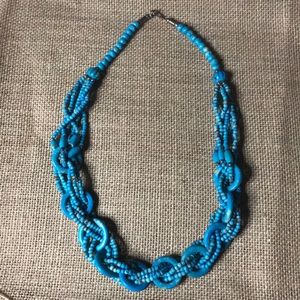 India hand crafted turquoise color necklace new